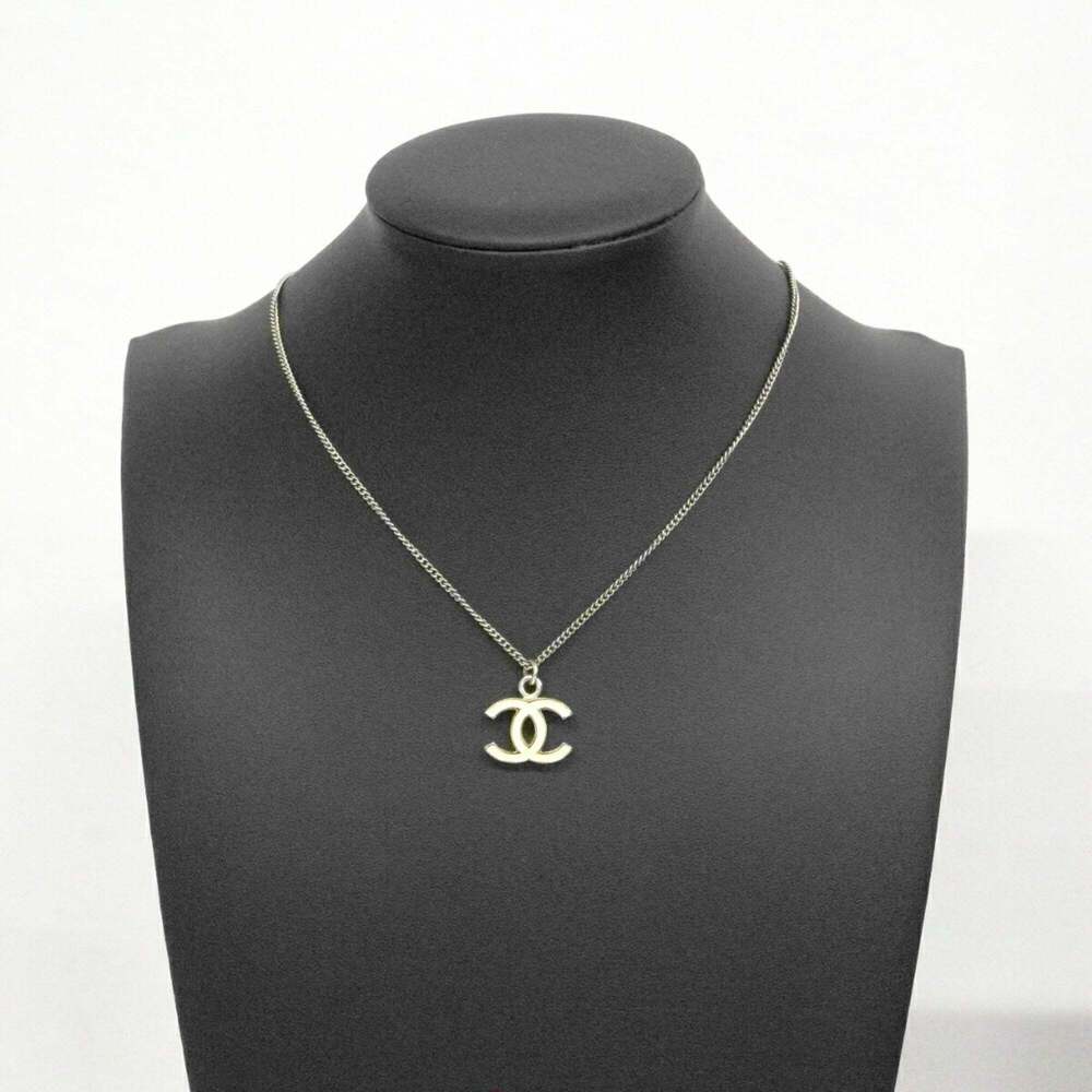 CHANEL White Logo Necklace - Picture 5 of 8